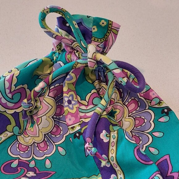 Vera Bradley Ditty Plastic Lined Cinch Bag in Heather Pattern - Picture 7 of 8